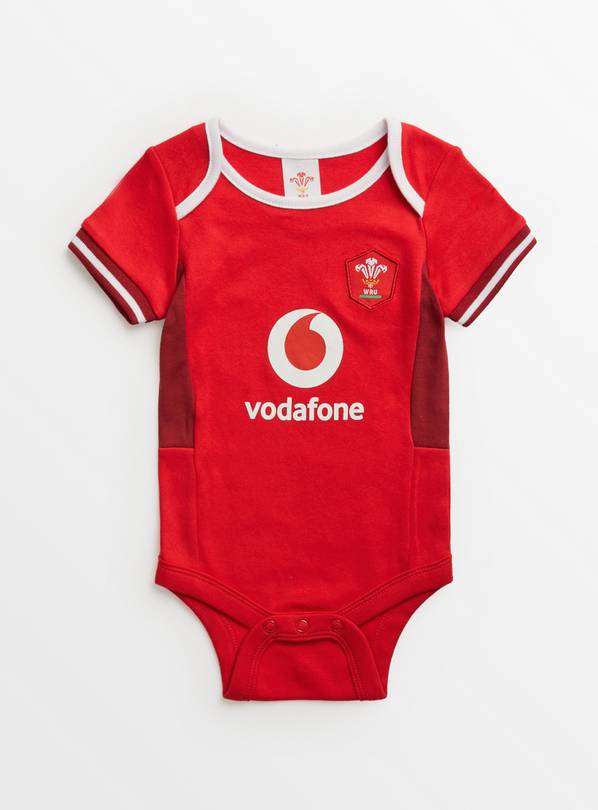 Wales Rugby Red Bodysuit  3-6 months